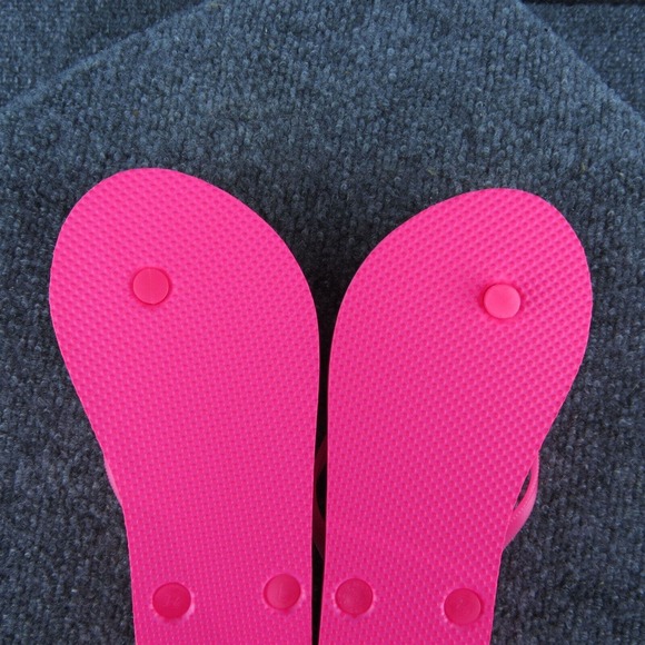 Old Navy Youth Girls Flip Flop Shoes Pink Synthetic‎ Slip On Size 3-4 Medium - Picture 7 of 7